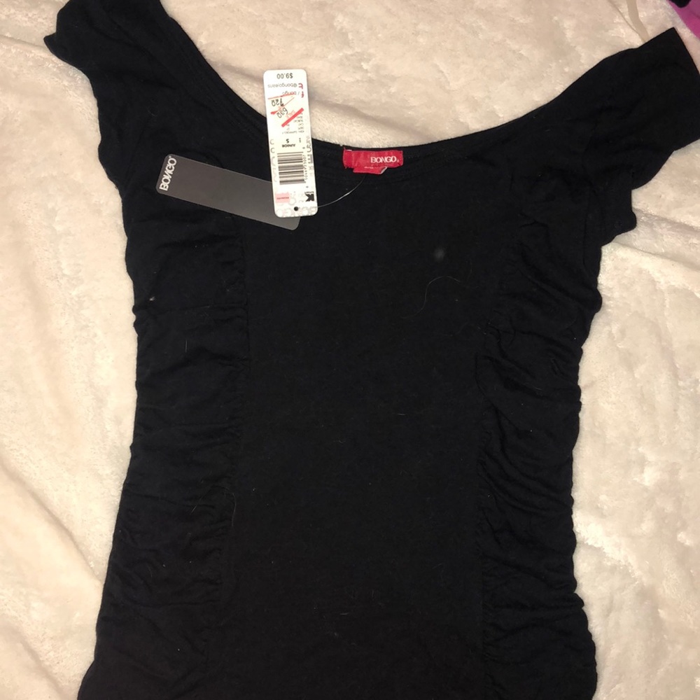 short sleeve ruched tank top